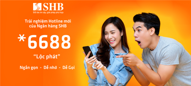 Cách truyền thông số hotline của SHB